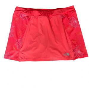 Ladies The North Face Salmon Print Athletic Skort, Flight Series Size Medium